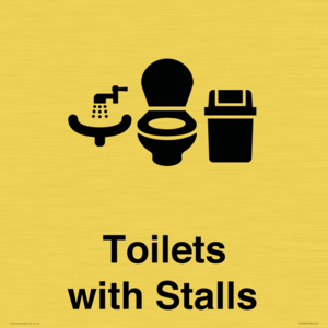Toilets: Stalls and Wash Basin with Sanitary Bin